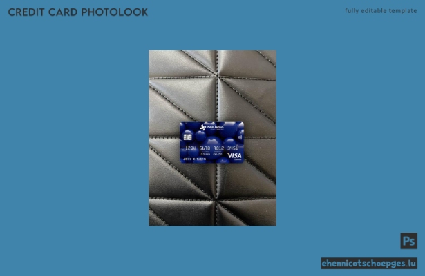 Mexikanische Inbursa Bank Visa Classic Karte Fotoansicht Beispielvorschau